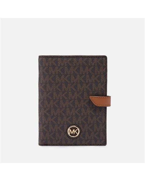 michael kors mens passport wallet|Michael Kors passport wallet brown.